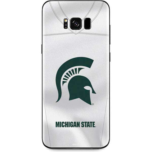 Michigan State University White Jersey Galaxy S8 Plus Skin